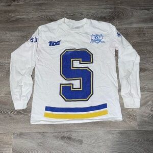 SZA White SOS Tour Concert Merch Long Sleeve Jersey TDE Kendrick